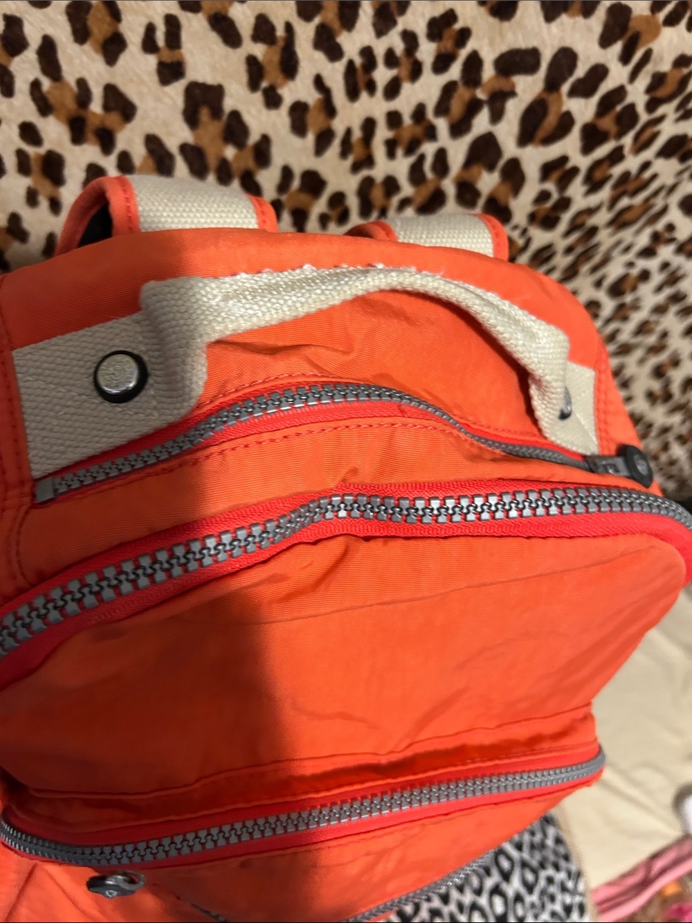 Kipling  2 bundle like new Orange Nylon Backpack - Casual Travel Daypack - Picture 4 of 9